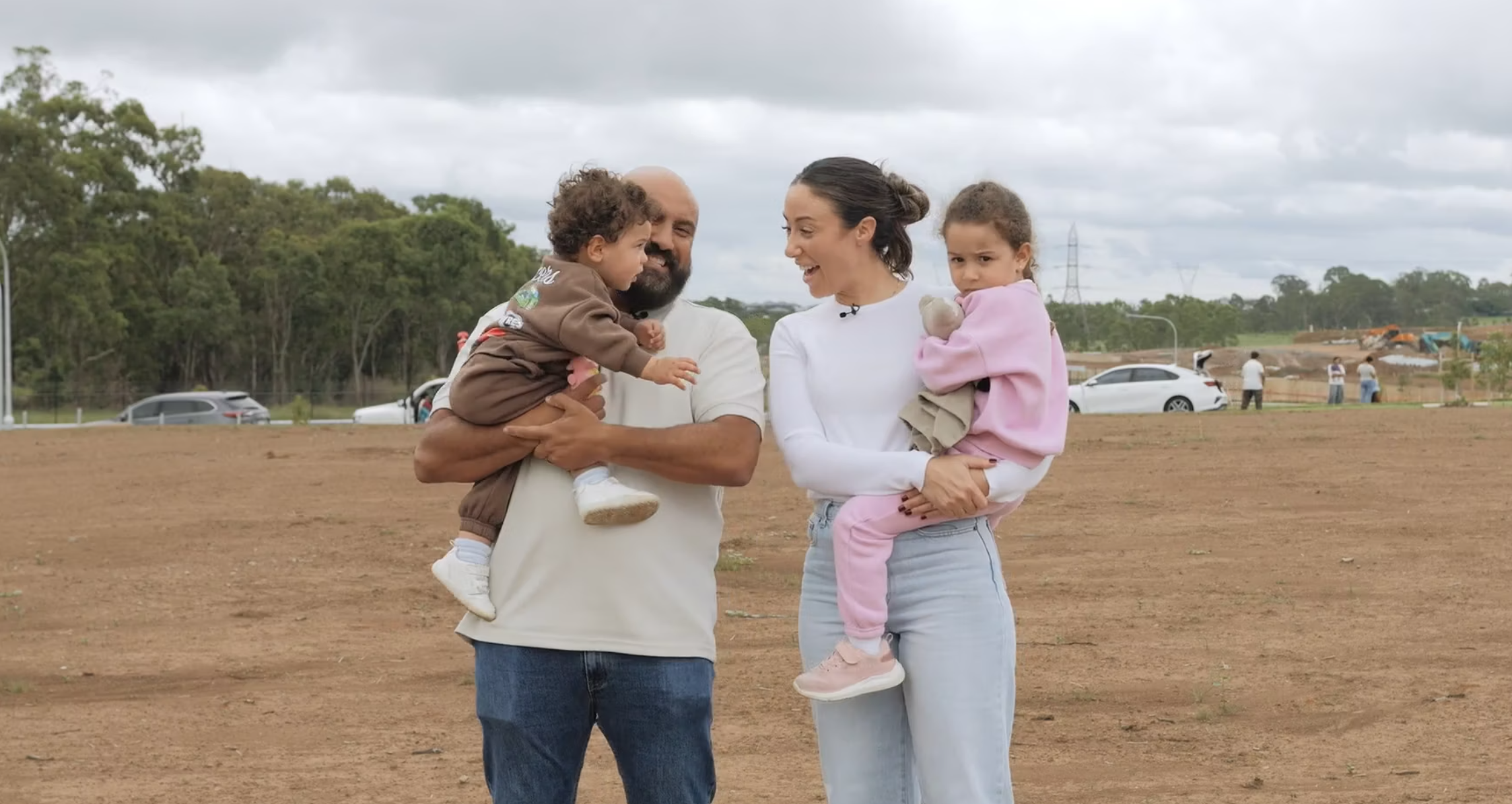 First purchasers step onto their land